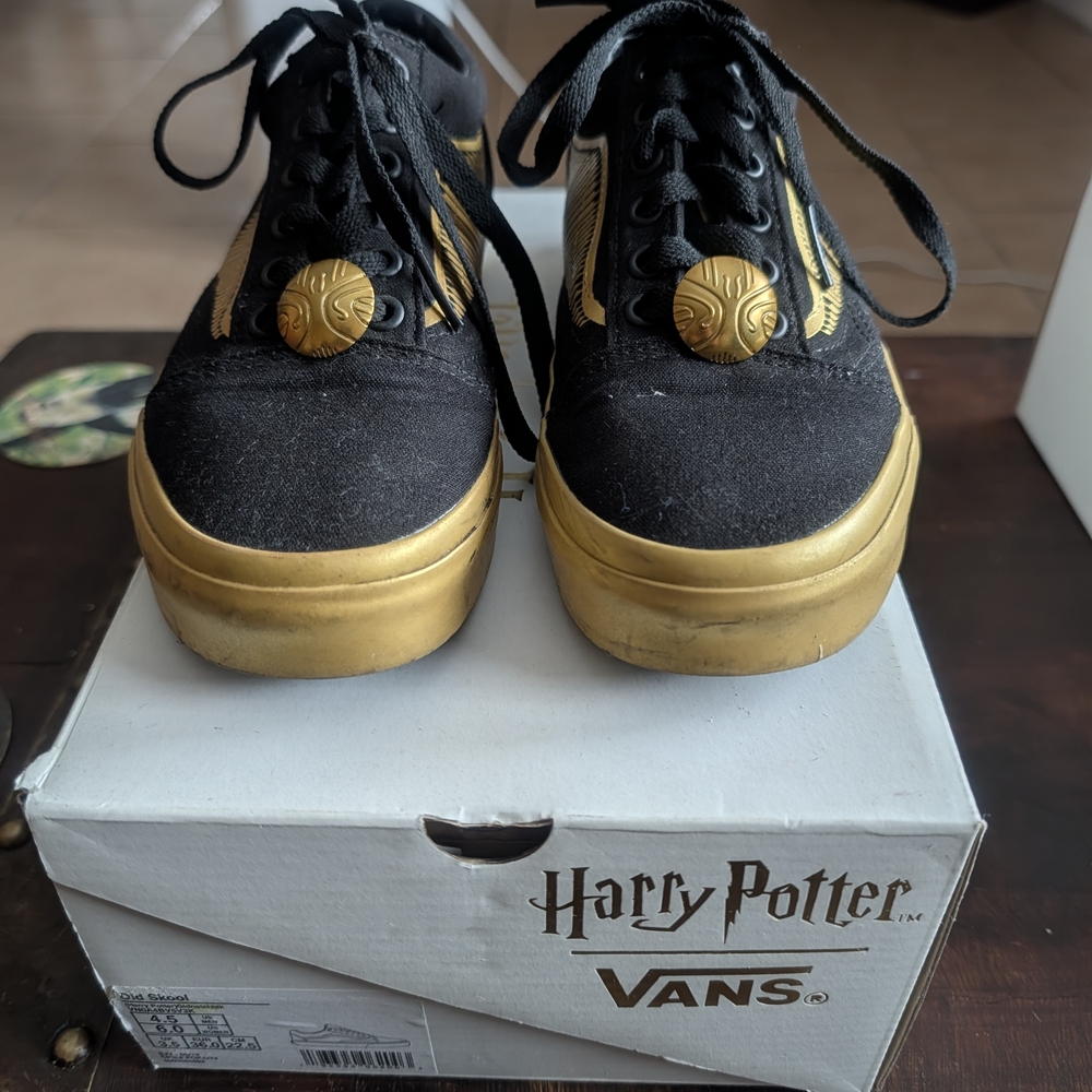VANS Harry Potter Old Skool Golden Snitch Sneakers Unisex S Women 6/Men 4.5